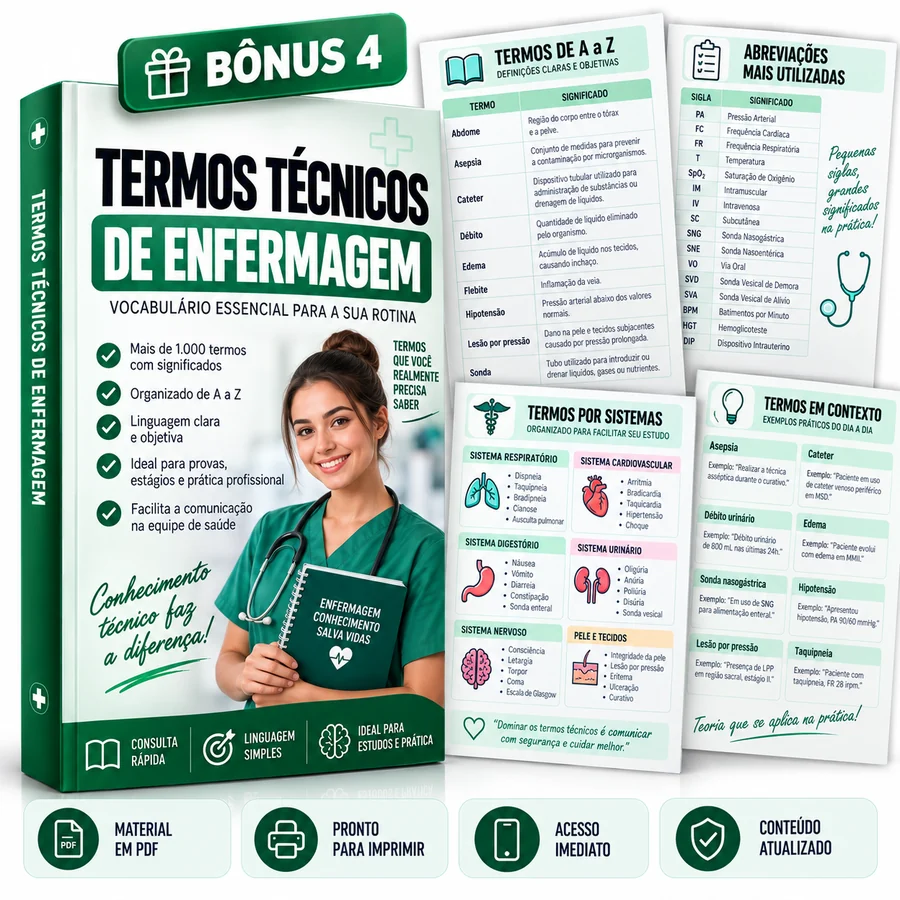 Mockup de Termos Técnicos de Enfermagem